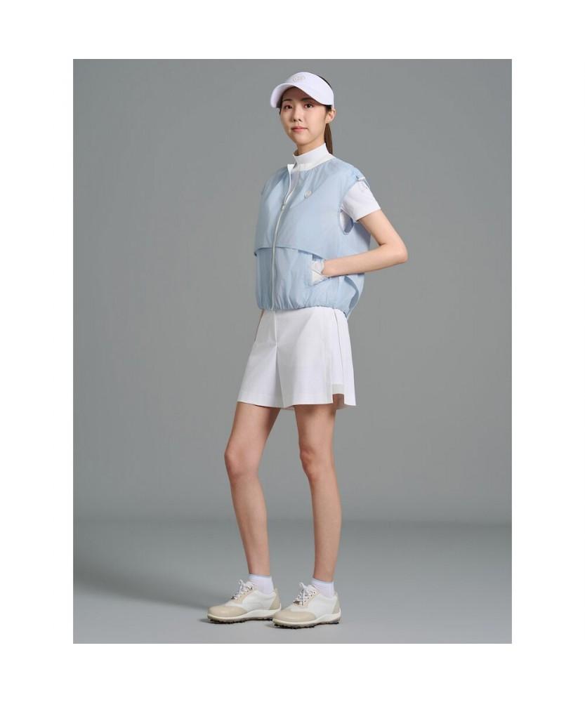 Beanpole Golf [B_Under] Women'S Blouson-Fit Layering Zip-Up Vest - Sky Blue