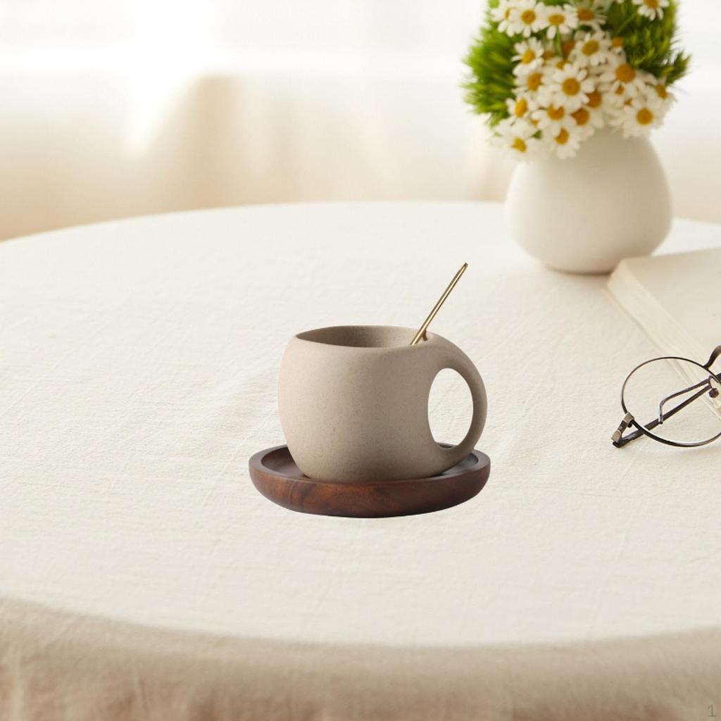 -Filiżanka do kawy, Pijąca herbatę Szerokie usta z , Filiżanka do kawy Espresso na popołudnie