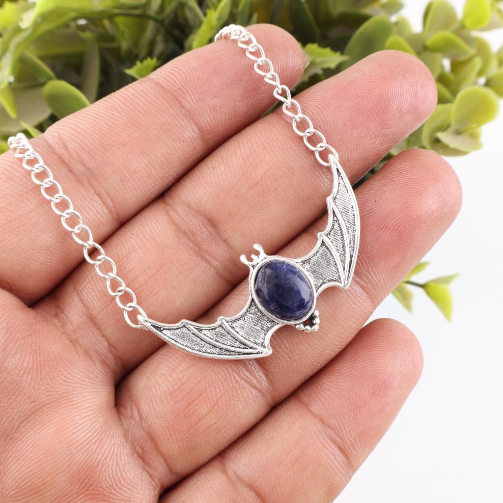 Sodalite Handmade Gemstone Pendant, 925 Solid Sterling Silver Pendant Antique Jewelry, Pendant For Engagement Gift