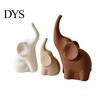 Modern Animal Statues for Living Room 3Pcs/Set Elephant Family Statues, Cute Parents Kid Ornament, Good Minimalist Home Accessories Luck Sculptures