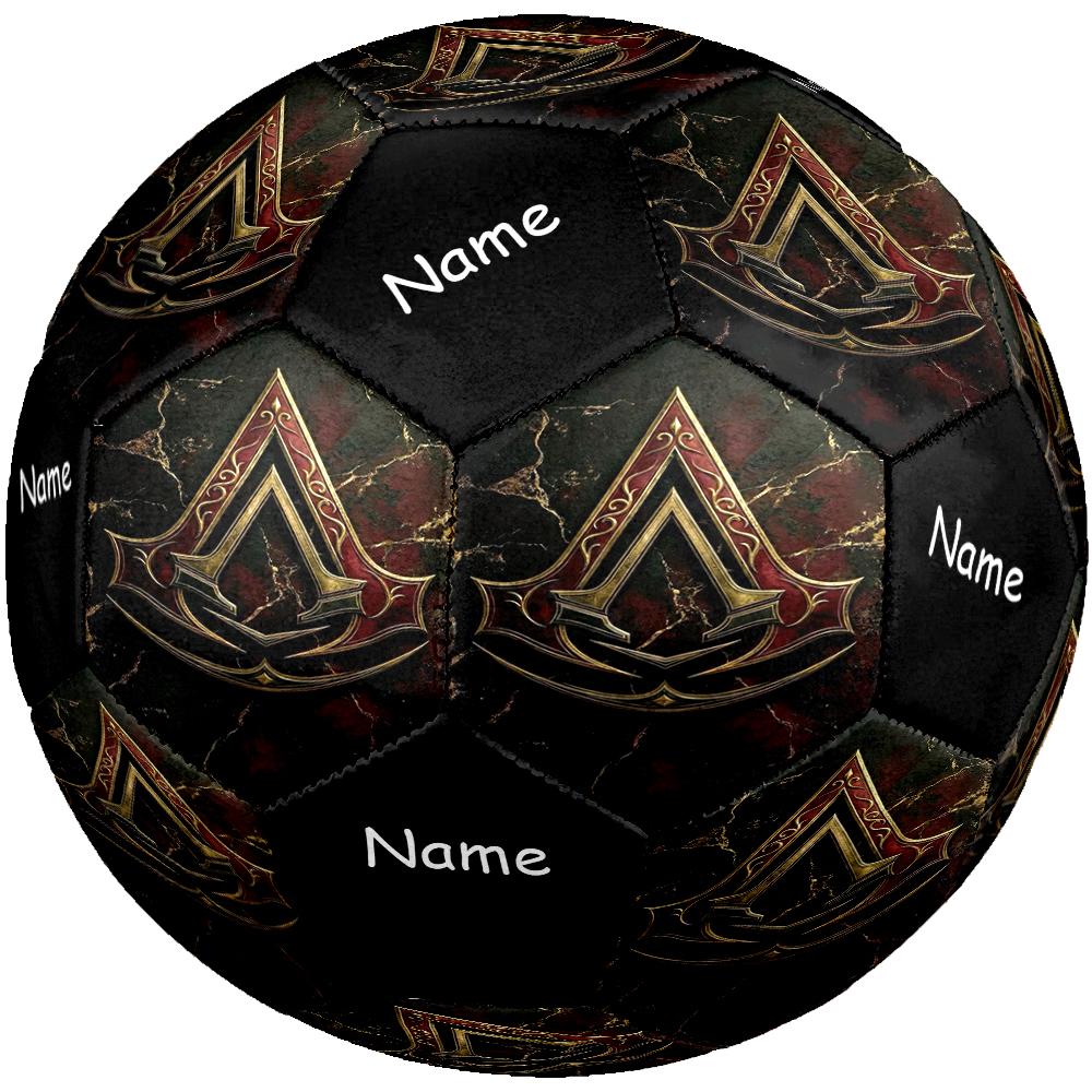 Custom Name Assassin's Creed Theme Size 5 Soccer Ball, Suitable for Both Indoor and Outdoor Matches, a Gift Suitable for Everyone.