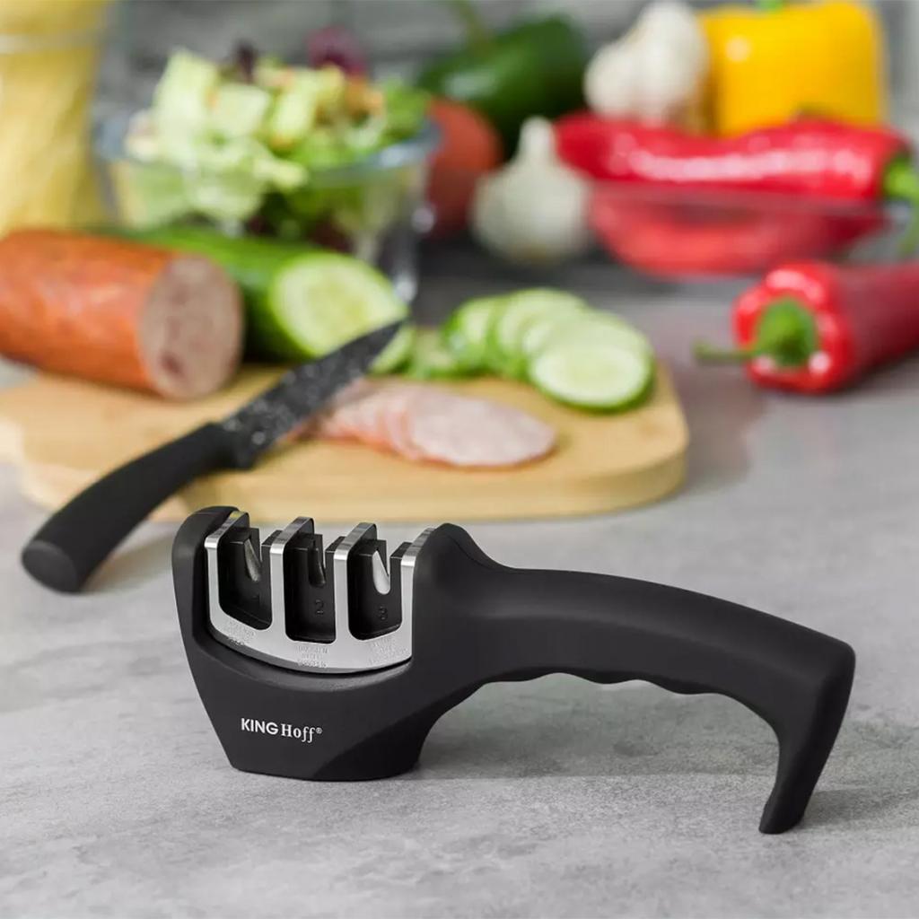 KINGHOFF KH-1116 DREISTUFIGER MESSERSCHÄRFER