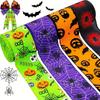 Colorful Halloween Pumpkin Spider Ribbon For Festive Decorations And Diy Crafts