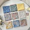 Breathable Small Square Scarf Sunshade Sweet Floral Patterned Headscarf Hair Band Headband Printed Silk Scarf Bag Accessories