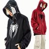 American Retro Spider-Man Cotton Hoodie - Trendy Loose-Fit Streetwear for Couples