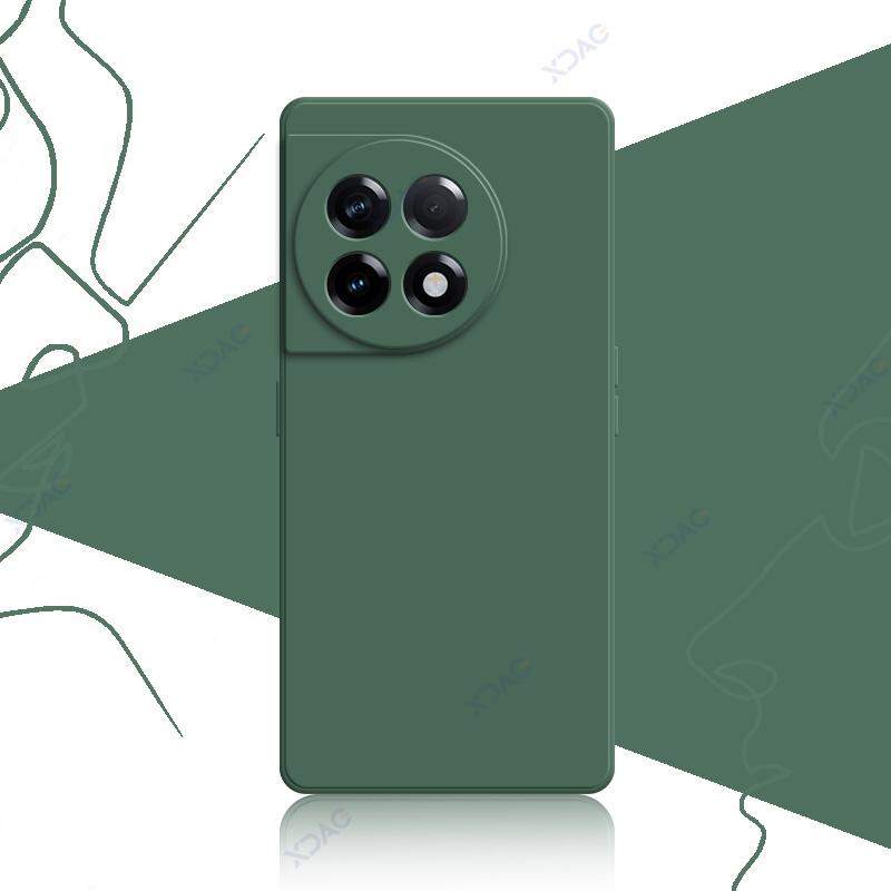 

Чехлы для мобильных телефонов OnePlus 11R OnePlus11R 11 R 5G 360 Soft Luxury Square Liquid Silicone Back Cover Водонепроницаемые сумки OnePlus 11R 5G армия зеленый