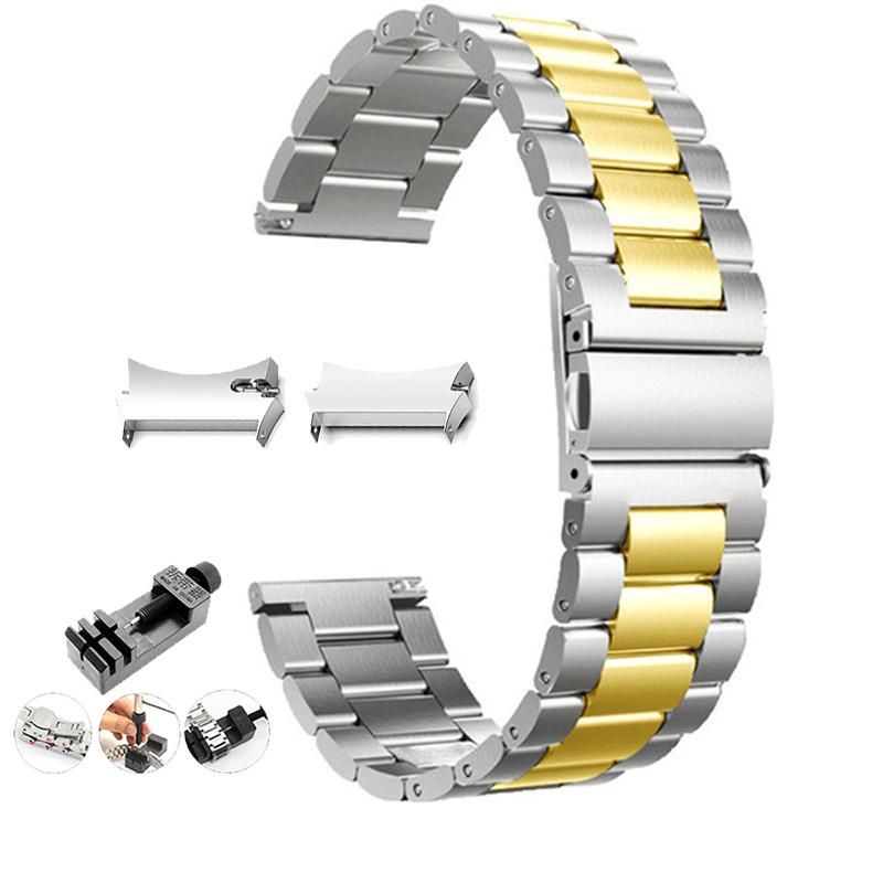No Gaps Stainless Steel Band for Samsung Galaxy Watch7 6 4 Classic 46mm 47mm/Watch4 5 Pro 44mm 40mm Strap Curved End Bracelet