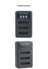 USB Triple Charger for Olympus LI-42B, LI42B, 40B, ENEL10, FUNP45 Camera Batteries