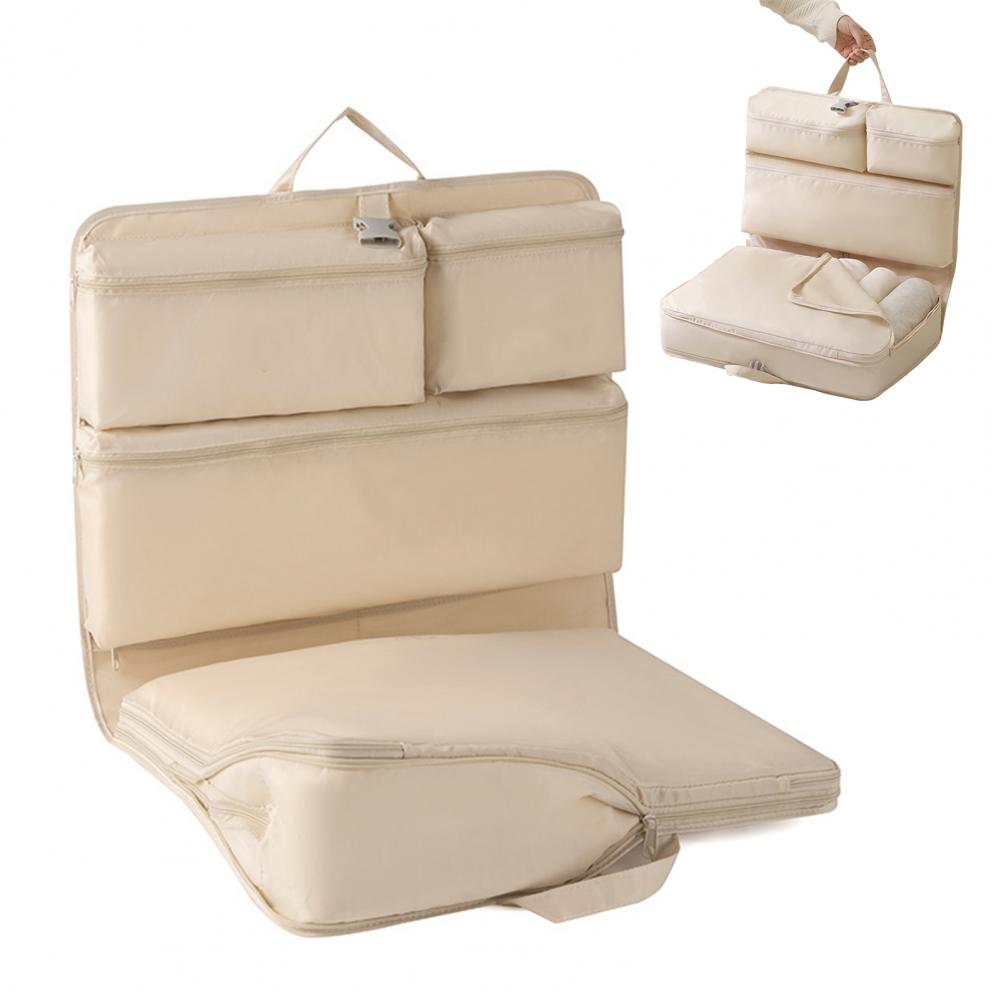 Wear-resistant Packing Cube Hanging Packing Cube with Multiple Compartments 6-in-1 Storage Bag Set Foldable Travel for Clothes