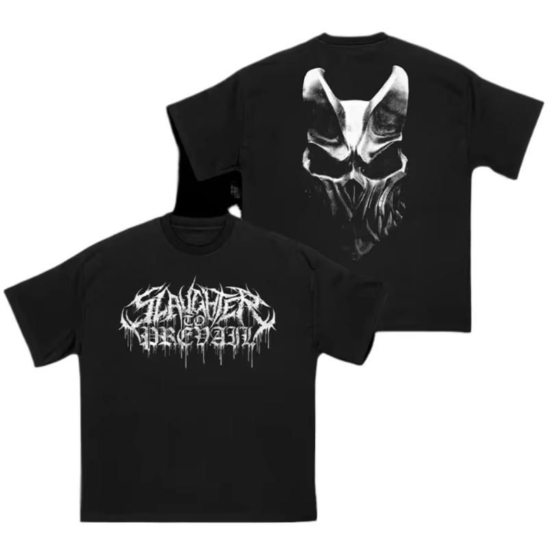 

Футболка Mental SLAUGHTER TO PREVAIL Мужская Женская Россия Рок Футболка с коротким рукавом Графическая футболка Оверсайз Уличная одежда Рубашки 4XL