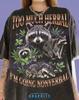 Zu viel Kräuter Ich werde nonverbal Waschbär Comfort Colors® T-Shirt, Müllpanda Lustiges Tier Meme Vintage Bootleg Wildtiere Natur,