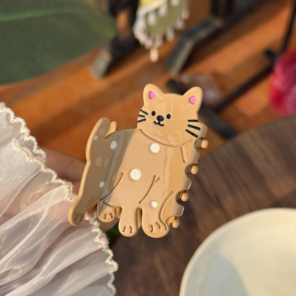 Acetic Acid Acetate Cat Hair Claw Bow Animal Hair Clip Fashion Chick Shark Clip Friends