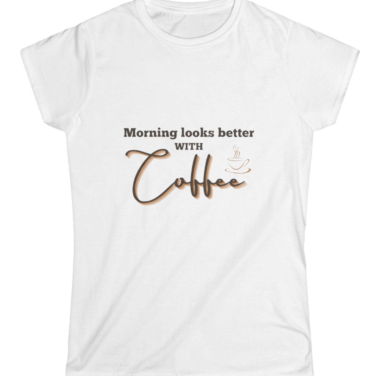Coffee Lover T-Shirt, Cozy Morning Graphic Tee, Soft Cotton Casual Shirt 2XL