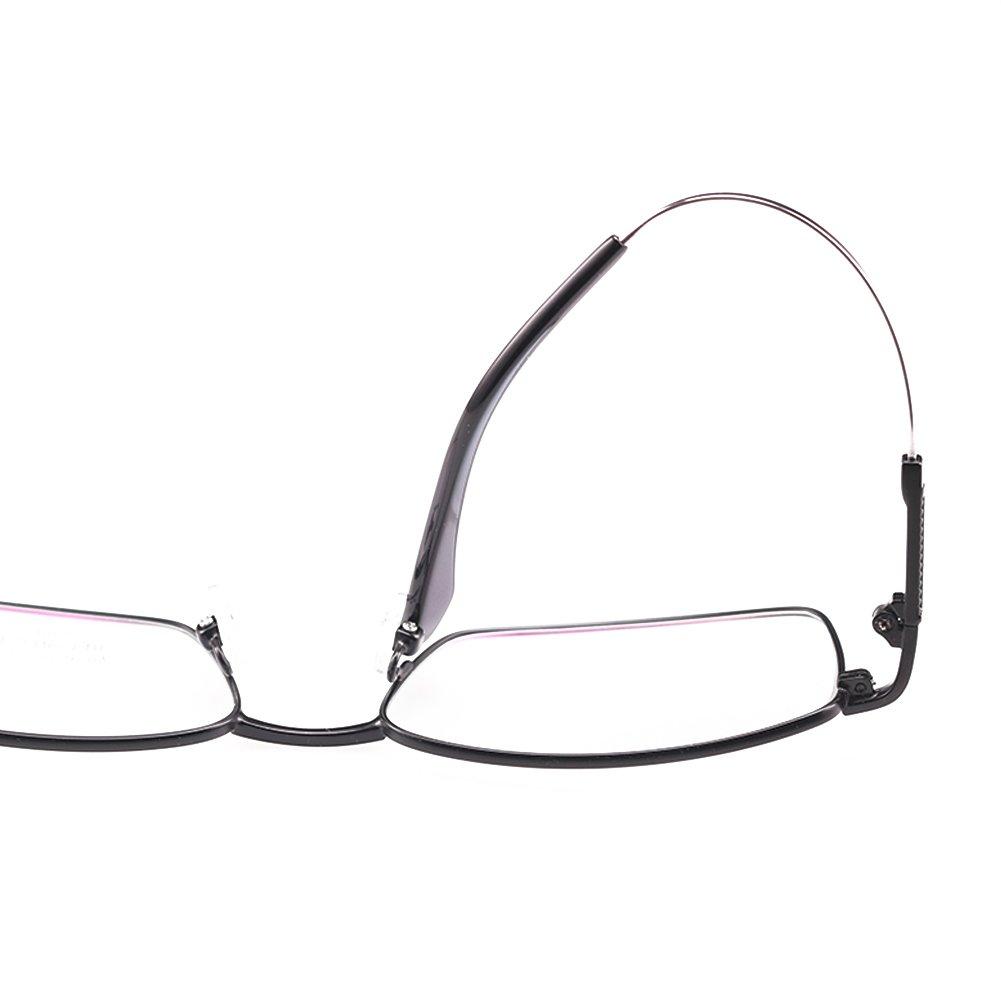 KLESIA Reading Progressive Bifocal Glasses with Memory Blue Light and UV400 Protection Glasses, Focus, Alloy, (2.5, Black)
