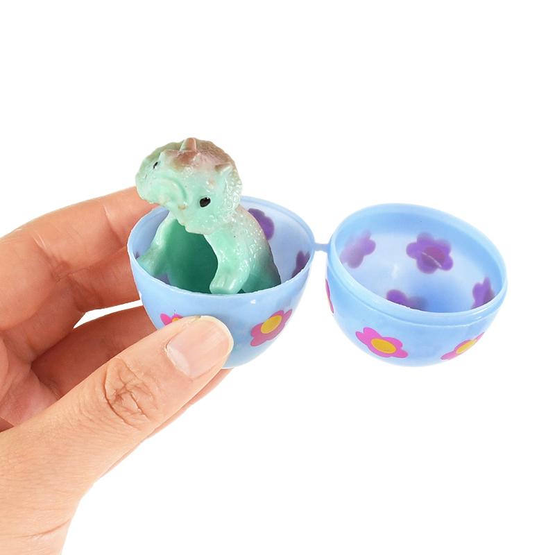 12Pcs Easter Fillable Opening Egg Colorful Plastic Eggs Kids Favors 2025 Easter Party Home Decorations Candy Gift Packaging Box