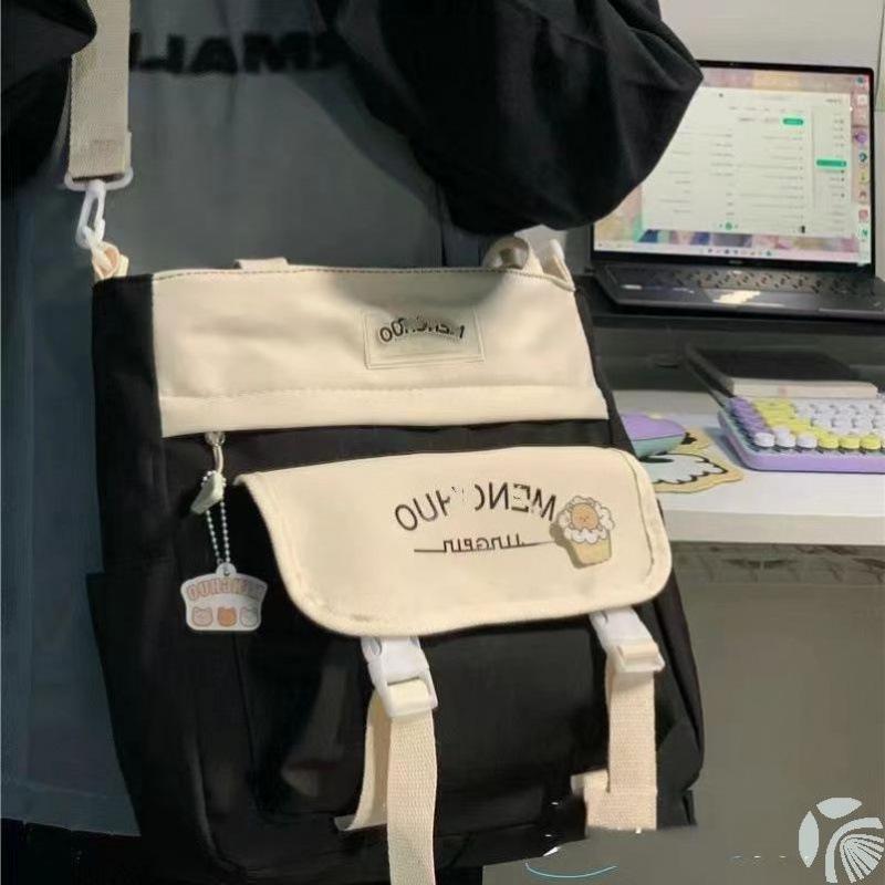 

Велика містка полотняна сумка-шопер для учнів старших та середніх класів - Ідеально підходить для книг, репетиторства та одягу