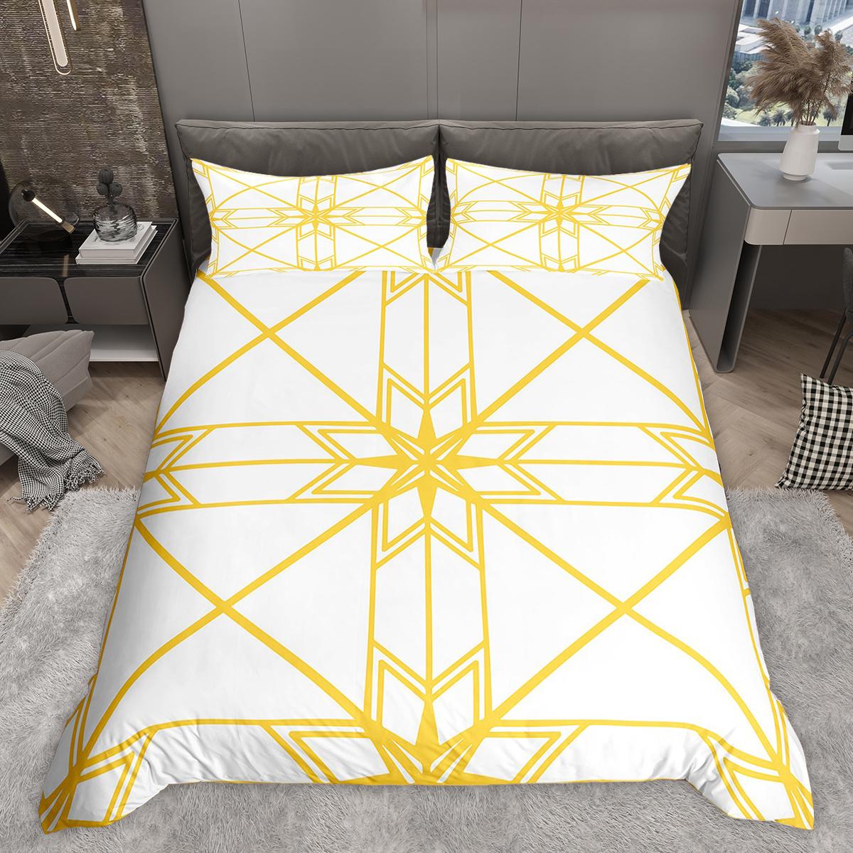 

Comforter Homewish Abstract Geometric Stripe Line Bed Set Modern Contemporary Artwork Set Comforter (quilt)-EU Single(135*200cm)3pcs