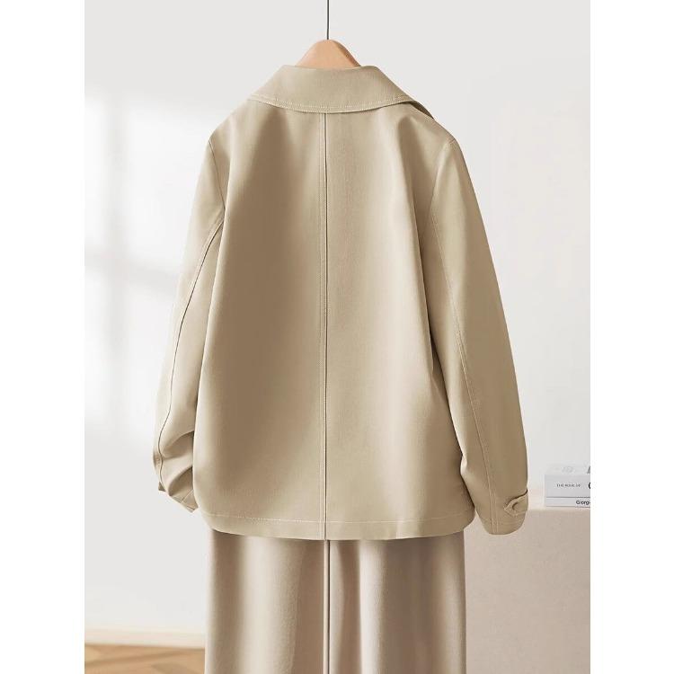 Schicke kurze Damenjacke für den Herbst Vielseitige lässige Windjacke für kleine Statur Mode