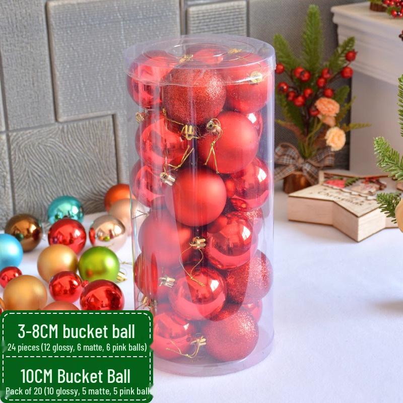 5cm Christmas Ornament Set: Electroplated Plastic Hanging Balls