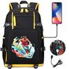 USB Headphone Backpack for Teens Students Boys Girls Leisure Travel Dual Shoulder Bags Soccer Hot Selling Waterproof Large Capacity