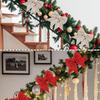 Christmas Bows For Tree 2 Piece Sparkly Ornament Tie Ribbon Christmas Bows For Wrapping For Home Outdoor Farmhouse Wall Indoor