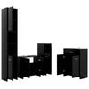VidaXL 4-Piece Bathroom Furniture Set Storage Cabinet Toilet Cupboard Sink Cabinet Furniture 3071712