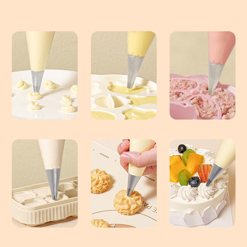 200pcs Piping Bag Confectionery Equipment Baking Accessories Disposable Pastry Sleeves Pastry Pack Transparent Cream Pastry Bags
