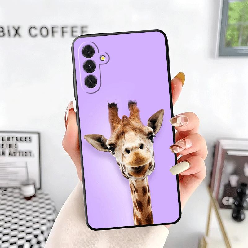 Giraffe Animal Pattern Soft Phone Case for Samsung A17 A37 A57 A16 A26 A36 A56 A15 A25 A35 A55 A14 A24 A34 A54 A13 A23 A33 A53 A
