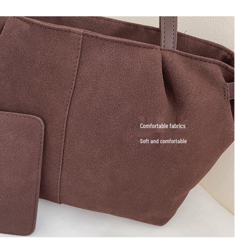 Women's Retro Matte Deerskin Tote - Large Capacity Versatile Shoulder Bag