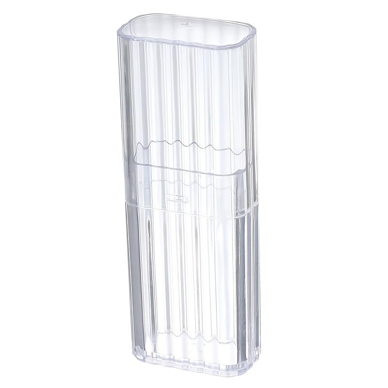 Portable Transparent Storage Box for Toothpicks Floss and Swabs - Minimalist Organizer for Small Items 2pcs 455₽