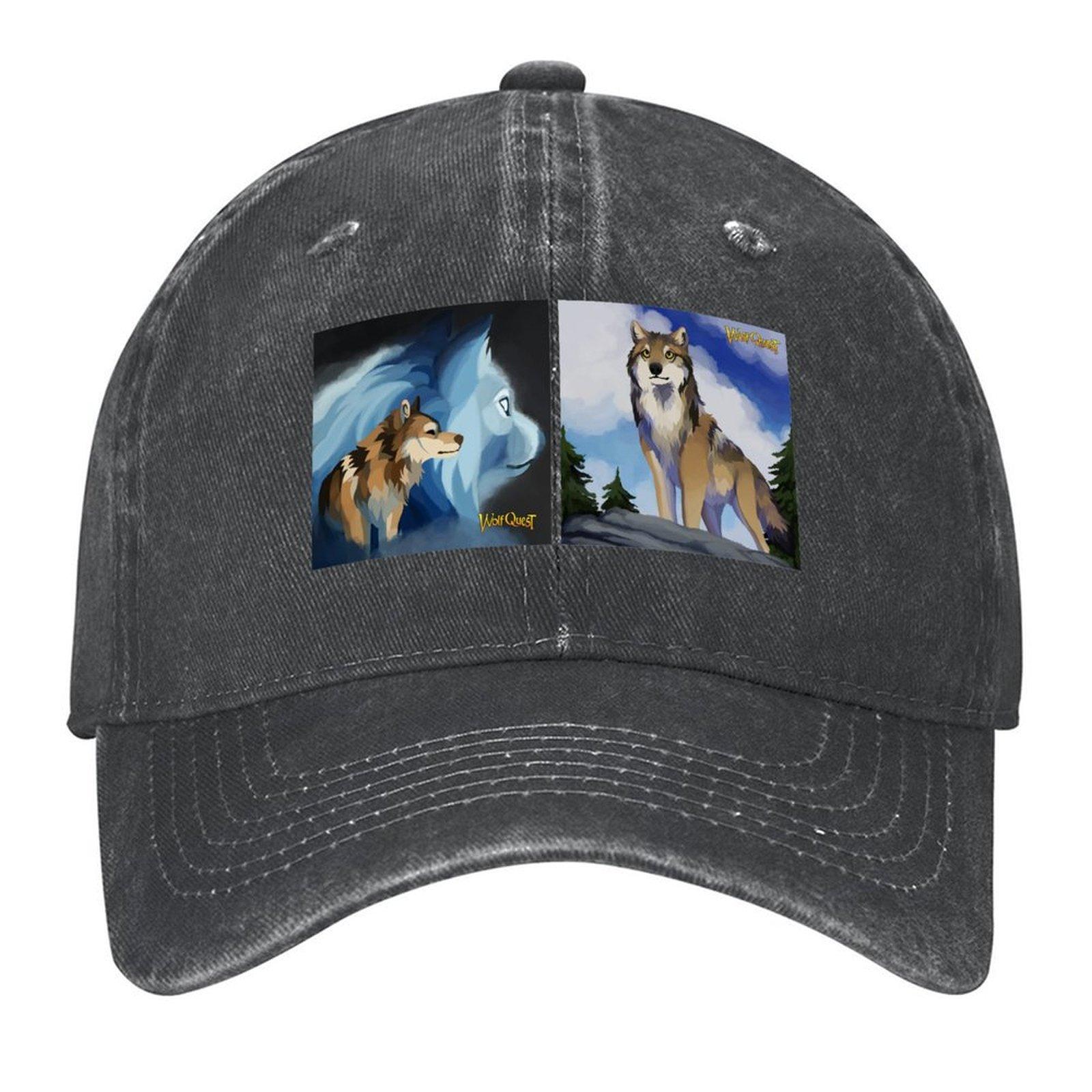 2026 WolfQuest Legends Бейсболка Тракер Черная Альпинистская Солнцезащитная Кепка Мужская Бейсболка Женская