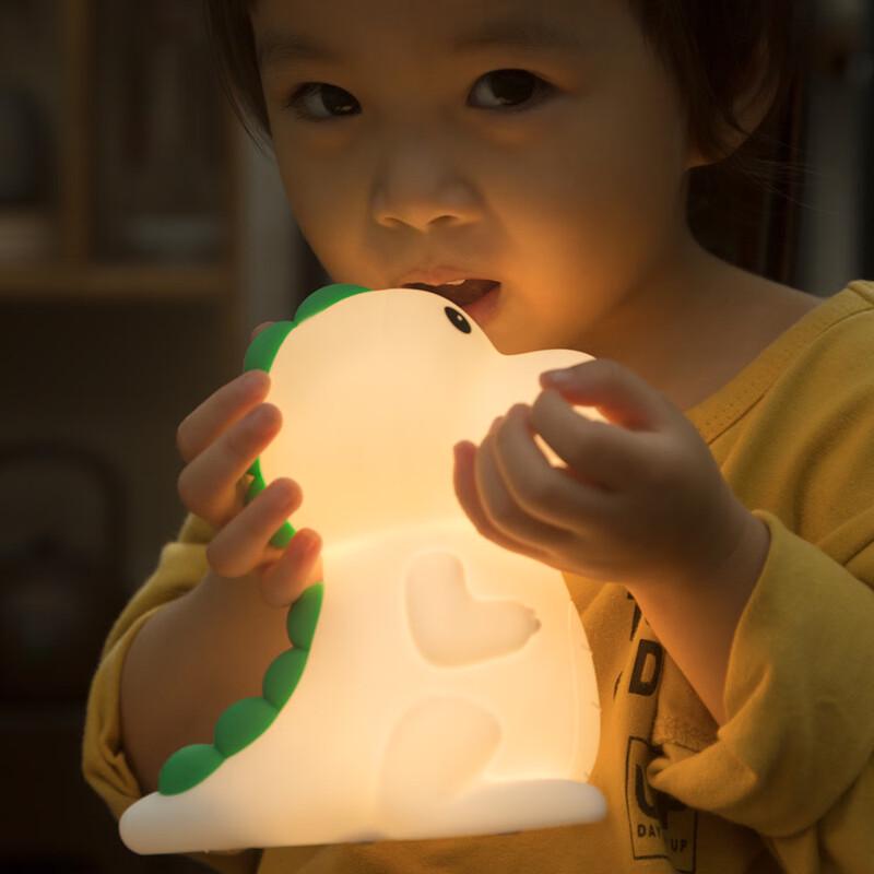 Li Shen Dinosaur Silicone Tap Night Light