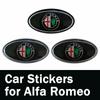 Metal Car Front Emblem Trunk Badge for Alfa Romeo 155 156 159 Mito Giulia GT Brera Spider Giulietta 147 166 147 Auto Accessories zj6