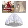 Saia de Baixo Elástica Animação Petticoat de Renda Branca Fantasia Cos-play Vestido de Festa Acessórios de Vestuário Feminino Saia Evasê