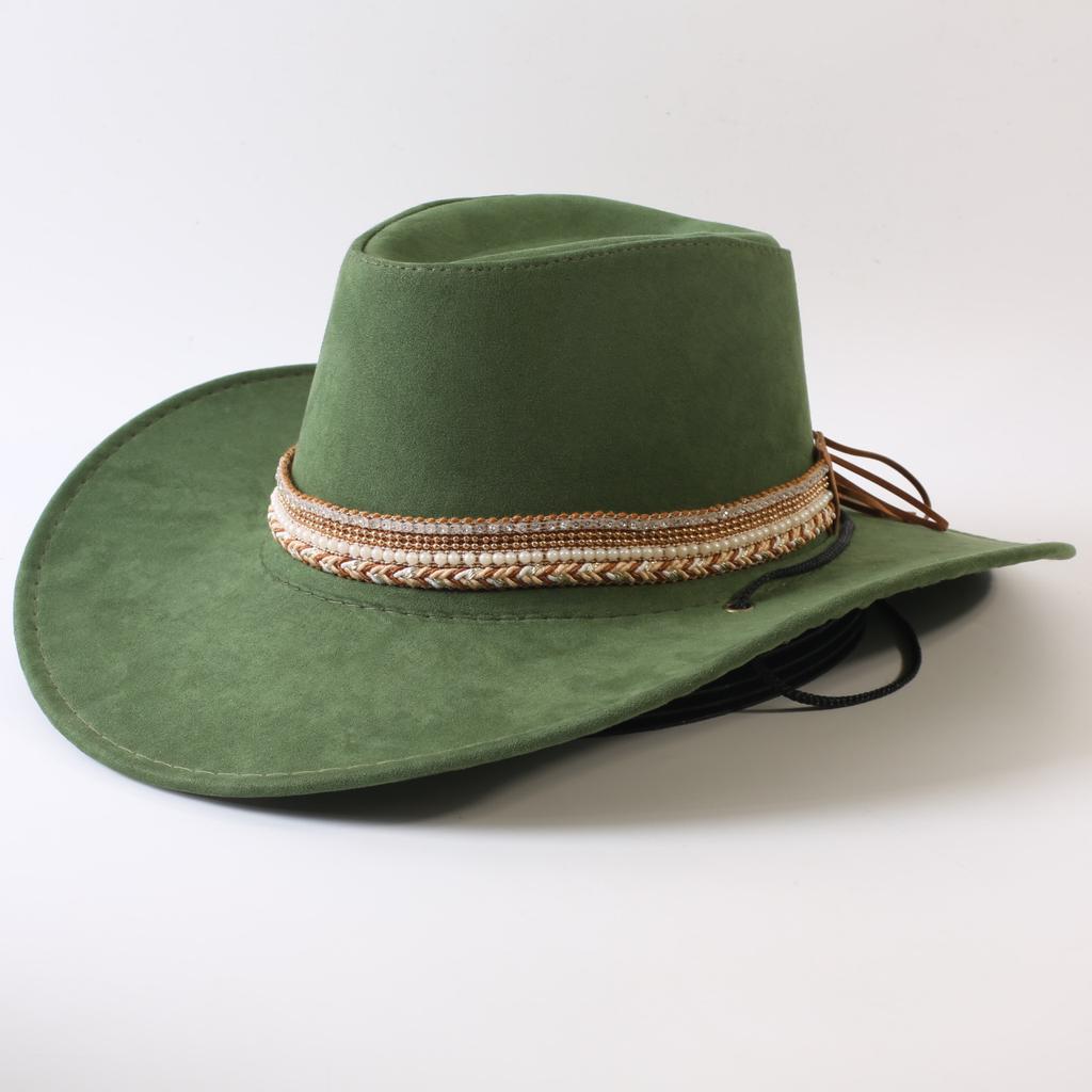 Popular European and American Classic Big-brimmed Western Cowboy Hat Men's and Women's Outdoor Fashion Anti-sun Cowboy Hat Jazz Hat