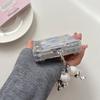 for Samsung Galaxy Z FLIP 7 6 5 4 3 flip7 Ins New Blueberry Mirror Shockproof Cover Rope Strap Pendant Fold Phone Case