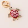 Good Fortune Turtle Keychain Rhinestone Hanging Pendant Lovely Key Ring Holder  Car Key Pendant