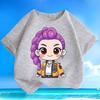 Boys' and Girls' Fashionable KPOP Hunting Girl Group Rumi's T-shirt Summer Children's Loose Pure Cotton T-shirt