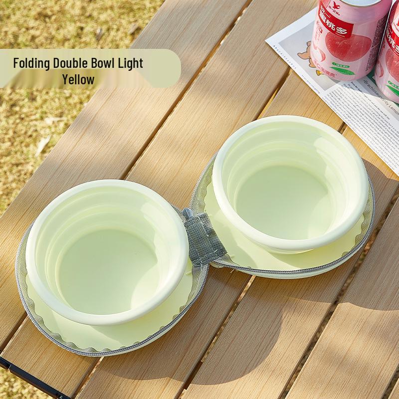 Haustier Outdoor Anti-Schlingnapf Faltbarer Hundenapf