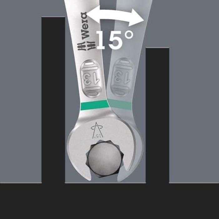 Jeu de clés mixtes - WERA - 6003 Joker 11 Set 1 - Fourche - Cliquet - Noir