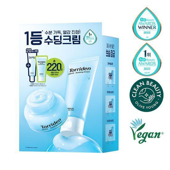 TORRIDEN Dive-In Soothing Cream 100ml Double Pack (+Soothing Cream 20ml+Serum 20ml)