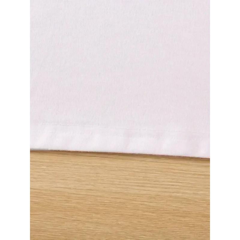 Fashion Bonjour Paris Text Print Short Sleeve Printed T Shirt  Casual Clothing Women's T-Shirt Graphic Clothing Top Tee