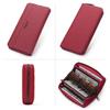 Humerpaul Ladies Wallet Leather Wallet RFID Anti-theft Swipe Wallet Zipper Large-capacity Wallet Multi-card Coin Purse
