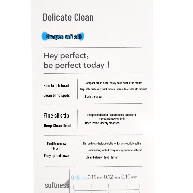 Beijiajie Fine Cross-bristle Toothbrush