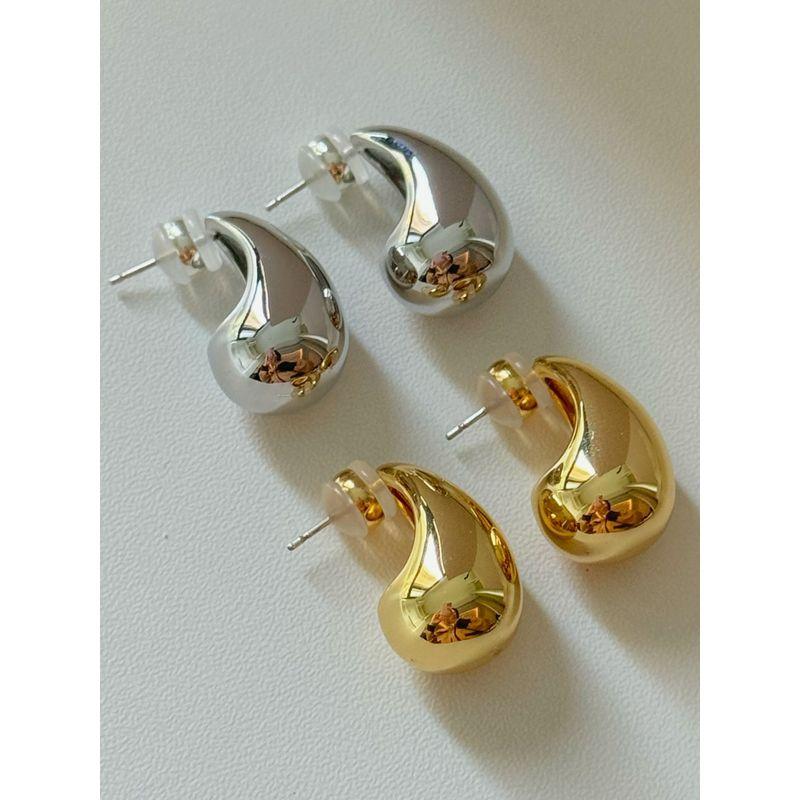 Niche Style Drop-Shaped Fashion Metal Cold Style Earrings