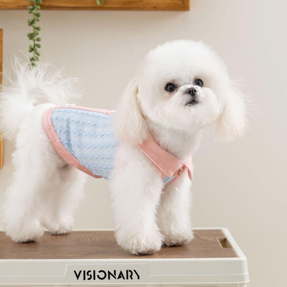 

Breathable Pet Tank Top Soft Pet Clothes Bulldogs Summer Spring Dog Vest Small Medium Dogs XXL синій