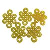 Yellow Jade Concentric Knot Loose Parts for DIY Jewelry: Pendant, Earrings, Bag Accessories.