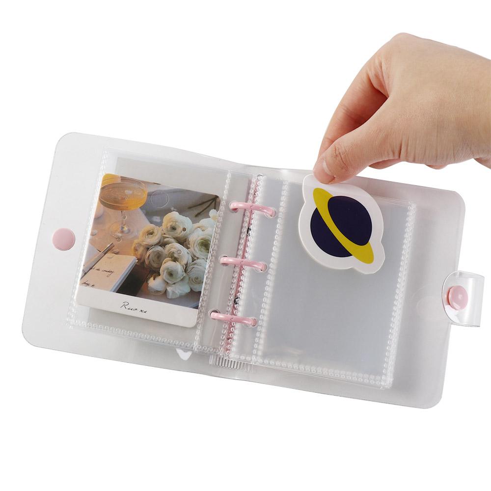 Button Closure Envelope Savings Challenges Book PVC Cash Envelope Wallet Planners Kids