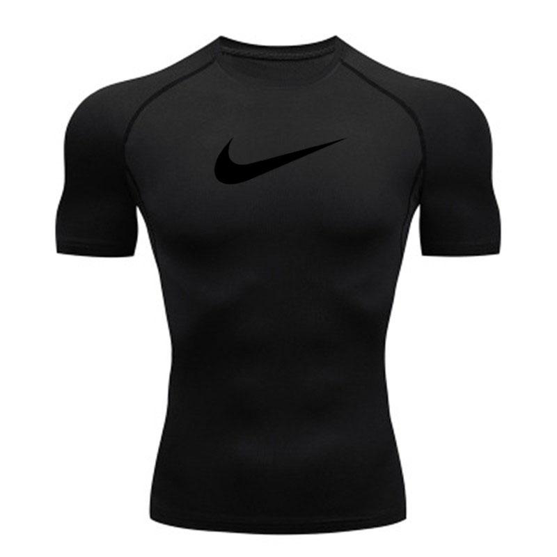 Men's Quick Dry Compression Athletic T-shirt, Breathable Sli