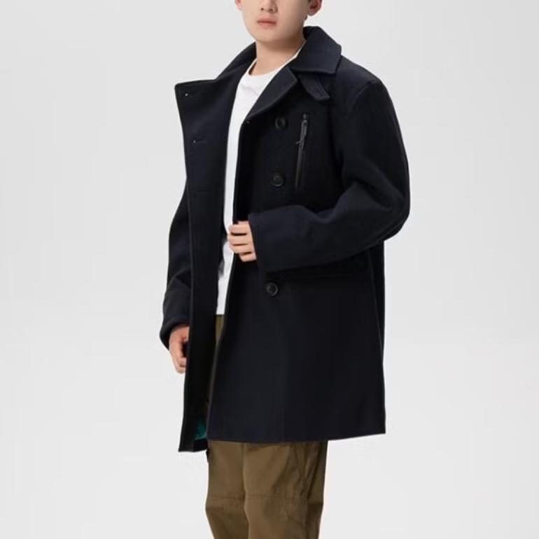 Timberland Outdoor Commuting Windproof Collared Warm Mid-Length Coat Men coats A6FRZ-ERQ